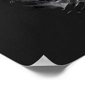 Abyssal Gaze Heavy Metal Raven Skull  ポスター (角)