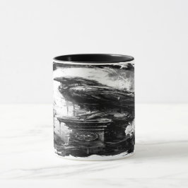 Abyssal Gaze Heavy Metal Raven Skull マグカップ