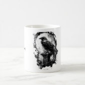 Abyssal Gaze Heavy Metal Raven Skull Mug コーヒーマグカップ (中央)