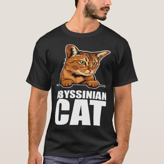 Abyssinian  Abyssinian cat  Abyssinian mom  7 Tシャツ (正面)