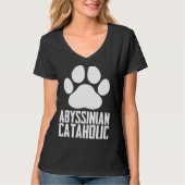 Abyssinian  Abyssinian cat  Abyssinian mom  8 Tシャツ (正面)