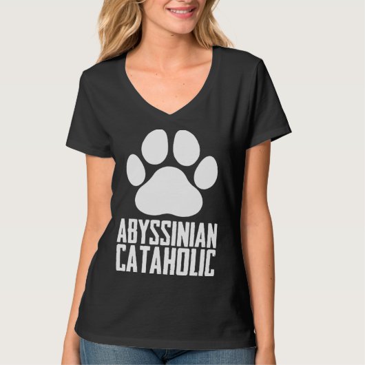 Abyssinian  Abyssinian cat  Abyssinian mom  8 Tシャツ (正面)