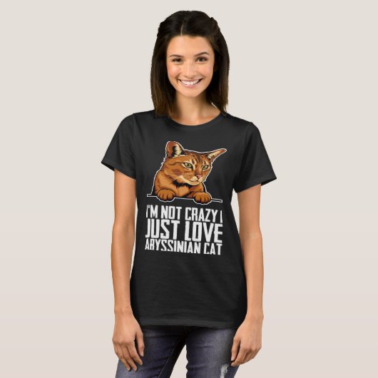 Abyssinian  Abyssinian cat  Abyssinian mom Tシャツ (正面フル)