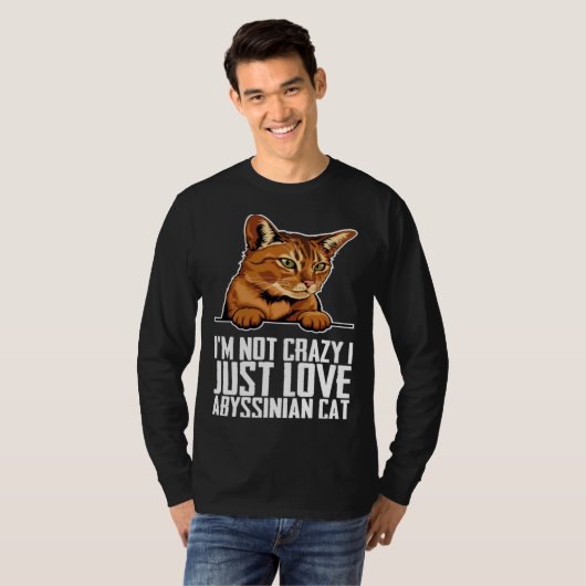Abyssinian  Abyssinian cat  Abyssinian mom Tシャツ (正面フル)
