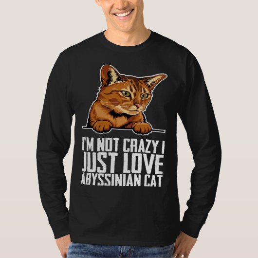 Abyssinian  Abyssinian cat  Abyssinian mom Tシャツ (正面)