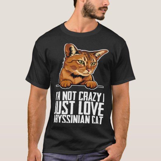 Abyssinian Abyssinian cat Abyssinian mom Tシャツ (正面)