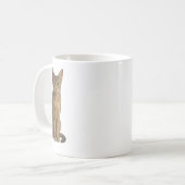 Abyssinian Blue Cat Mug コーヒーマグカップ (正面左)