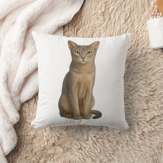 Abyssinian Blue Cat Pillow クッション (ブランケット)