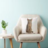 Abyssinian Blue Cat Pillow クッション (椅子)