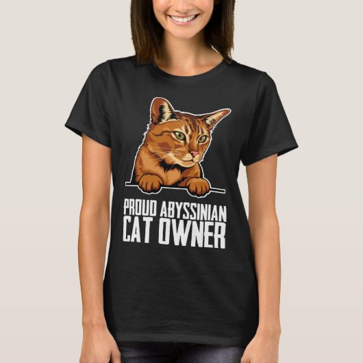 Abyssinian cat  Abyssinian  Abyssinian kitten  1 Tシャツ (正面)