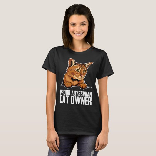 Abyssinian cat  Abyssinian  Abyssinian kitten  1 Tシャツ (正面フル)