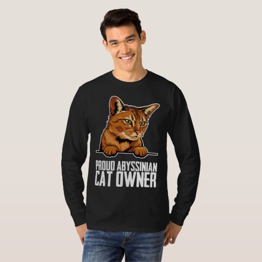 Abyssinian cat  Abyssinian  Abyssinian kitten  1 Tシャツ (正面フル)