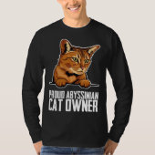 Abyssinian cat  Abyssinian  Abyssinian kitten  1 Tシャツ (正面)