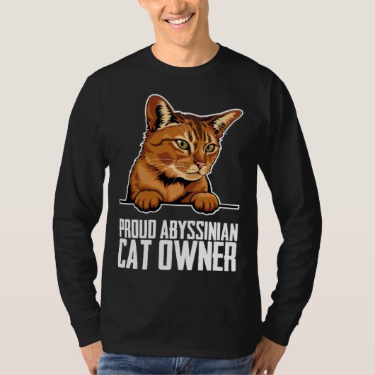 Abyssinian cat  Abyssinian  Abyssinian kitten  1 Tシャツ (正面)