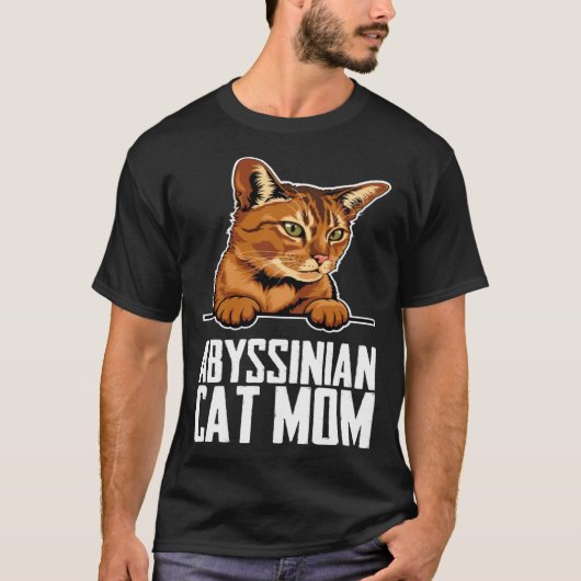 Abyssinian cat  Abyssinian  Abyssinian kitten Tシャツ (正面)