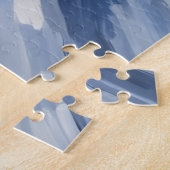 Abyssinian Cat Christmas Red Truck Holiday ジグソーパズル (側面)