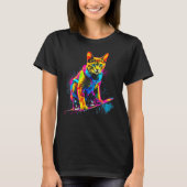 Abyssinian Cat Snowboard Tシャツ (正面)