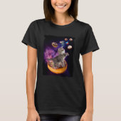 Abyssinian Cat Space Donuts  Kitty in Space Kid Tシャツ (正面)