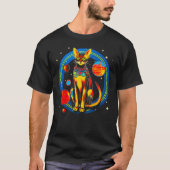 Abyssinian Cat Universe Science Tシャツ (正面)