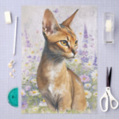 Abyssinian Cat Watercolor 薄葉紙 (クラフト)