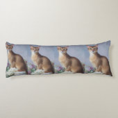 Abyssinian Elegance – Graceful Cat Body Pillow ボディピロー (裏面)