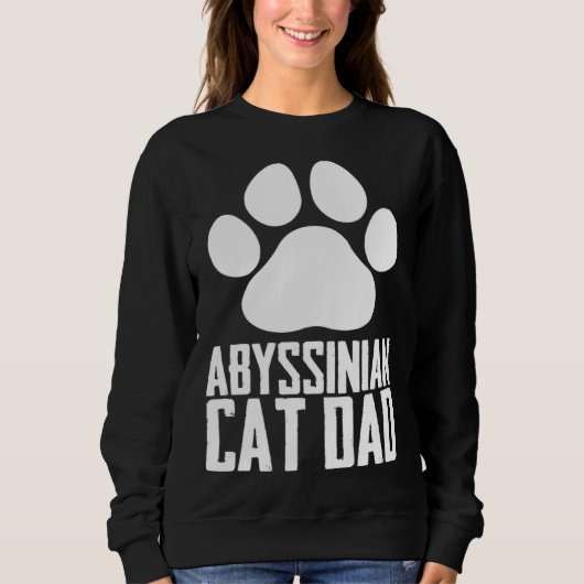 Abyssinian kitten  Abyssinian mom  Abyssinian dad  スウェットシャツ (正面)