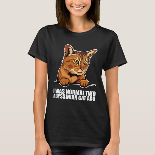 Abyssinian kitten  Abyssinian mom  Abyssinian dad  Tシャツ (正面)
