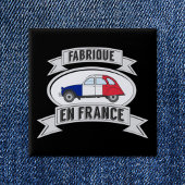 Abzeichen Oldtimer 2cv fabrique en France 缶バッジ