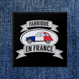 Abzeichen Oldtimer 2cv fabrique en France 缶バッジ