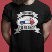 Abzeichen Oldtimer 2cv fabrique en France Tシャツ