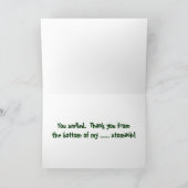 ACおもしろいなワニの芸術のサンキューカード サンキューカード (内部)