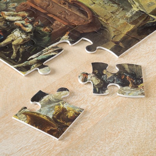 ACの墓を訪問しているT28516アレキサンダー大王 ジグソーパズル (側面)