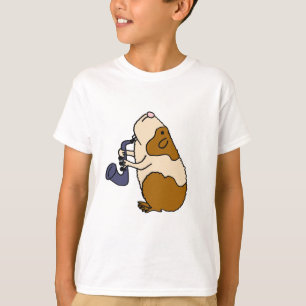 ACサクソフォーンを演奏しているモルモット Tシャツ