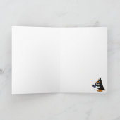 ACサクソフォーンカードを遊ぶタキシードのペンギン カード (内部)