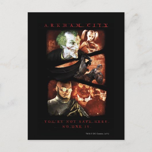 ACポスター – あなたは安全ではない2 ポストカード (正面)