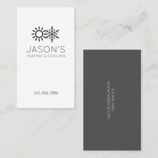 ACモダン冷暖房空調 名刺 (正面/裏面)