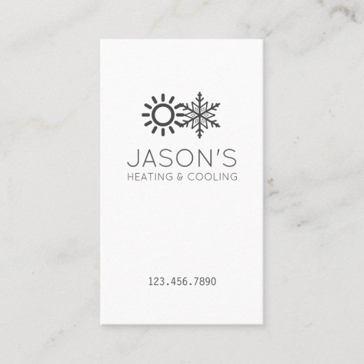 ACモダン冷暖房空調 名刺 (正面)