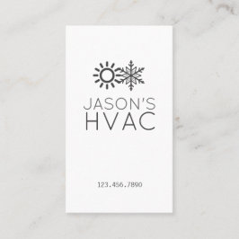 ACモダン冷暖房空調(HVAC)名刺 名刺
