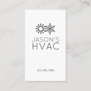 ACモダン冷暖房空調(HVAC)名刺 名刺