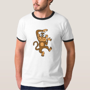 AC幸せな踊り猿のワイシャツ Tシャツ