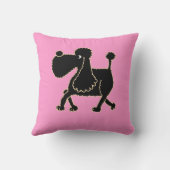 AC素晴らしく黒いプードルの枕 クッション (裏面)