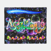 Ac3rMagicパーティーバブル フリースブランケット (正面(横))