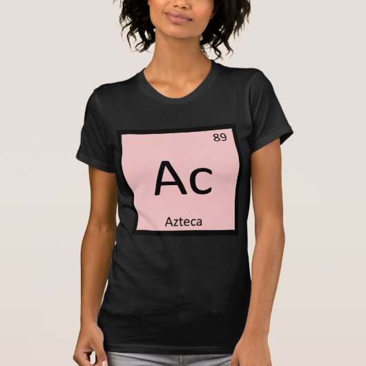 Ac – アステカスペインの馬化学元素 tシャツ (正面)