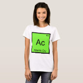 Ac – アトランティックシティ化学要素シンボルティー tシャツ (正面フル)