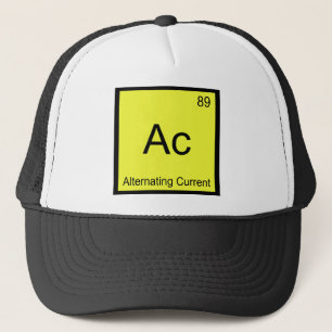 Ac -交流化学要素シンボル キャップ