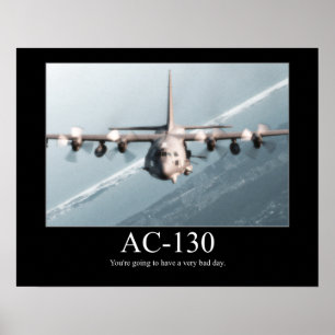 AC-130ポスタやる気を起こさせるー ポスター