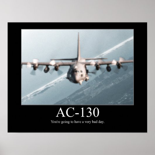 AC-130ポスタやる気を起こさせるー ポスター (正面)