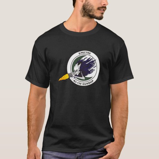 AC-130幽霊の攻撃 Tシャツ (正面)