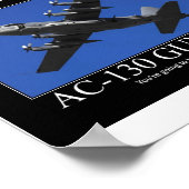 AC-130銃撃用ポスやる気を起こさせるター ポスター (角)