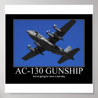 AC-130銃撃用ポスやる気を起こさせるター ポスター